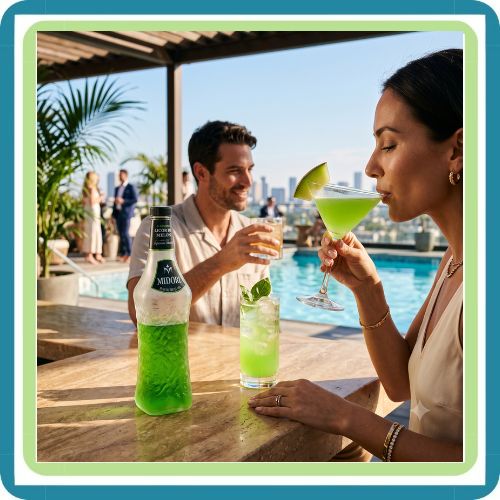 Licor de Melón Midori 1000 ml | Licor Japonés Premium para Coctelería