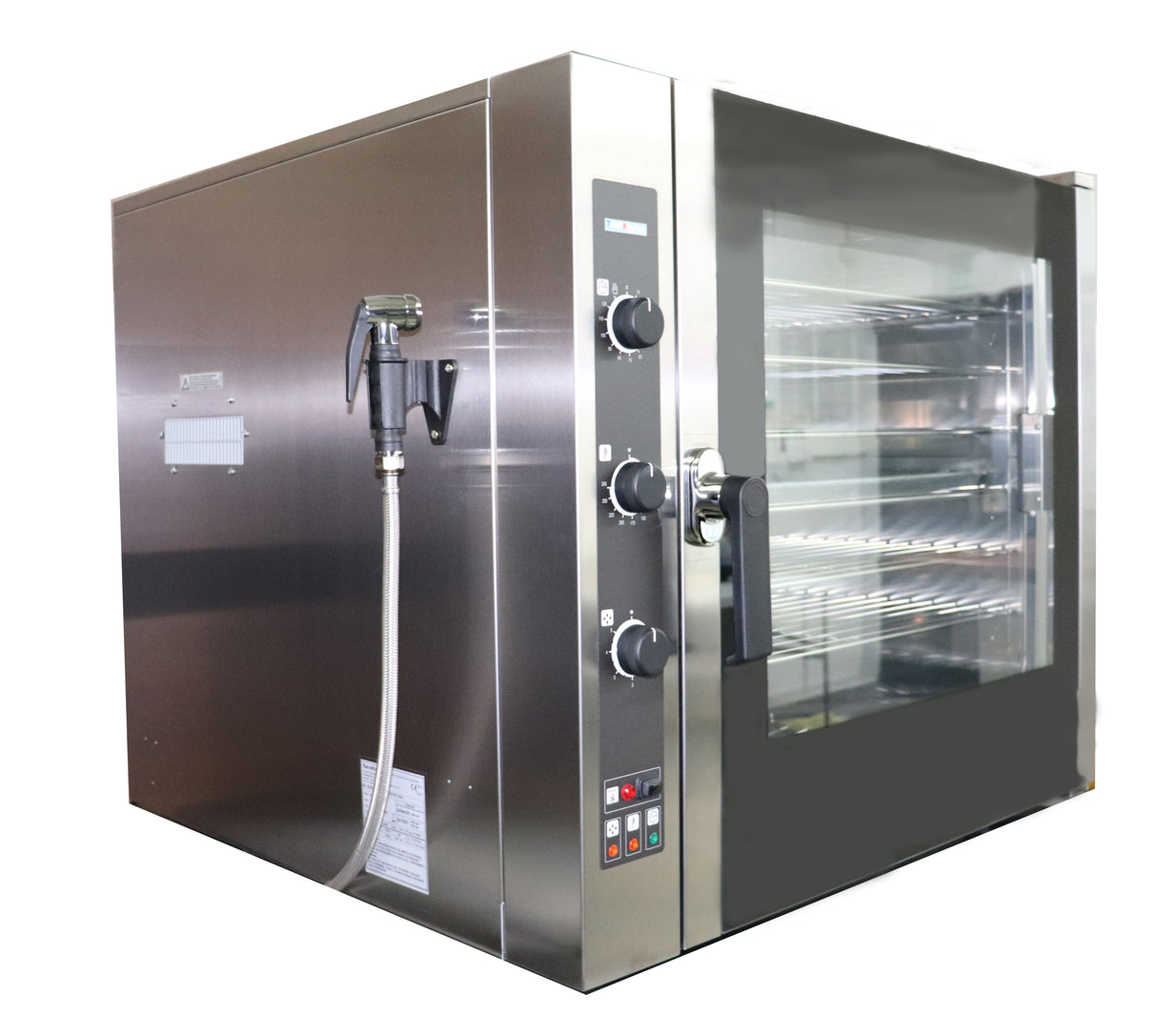 HORNO CONVECCIÓN A GAS 6 CHAROLAS ACERO INOXIDABLE TEKNIKITCHEN EF 664 GUD