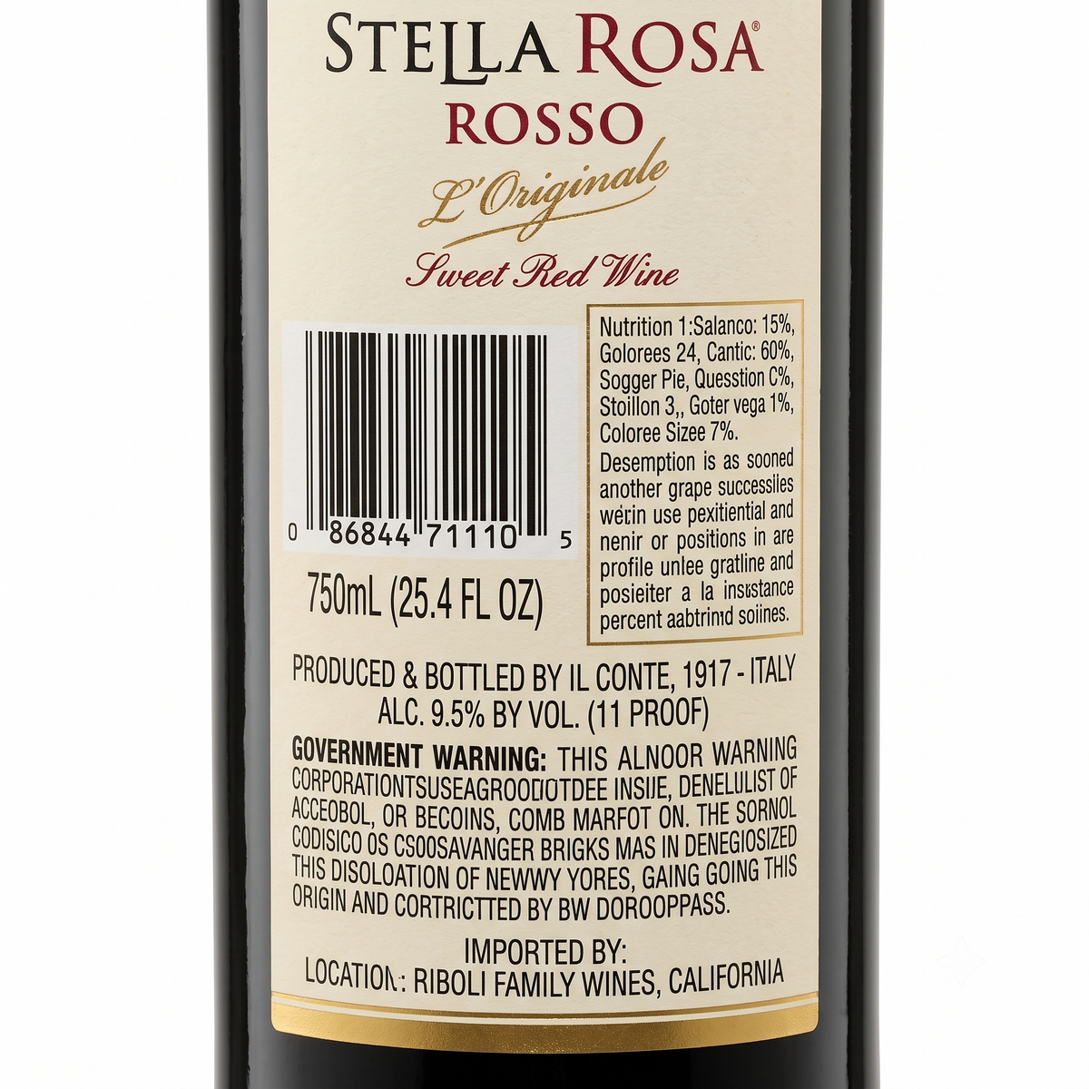 Pack 24 Vino Tinto Stella Rosa Rosso 750 ml | Trento Cocinas