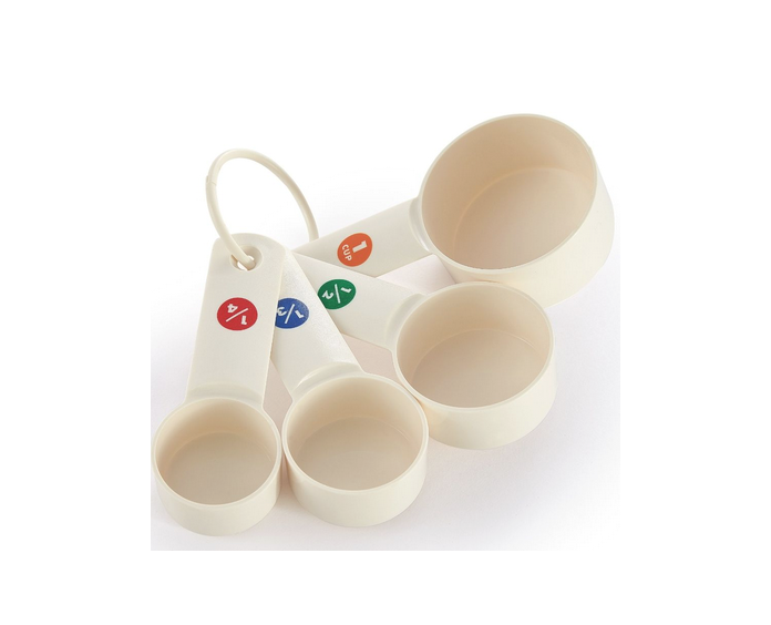 WINCO MCPP-4 JUEGO TAZAS MEDIDORAS 4 MEDIDAS POLIETILENO