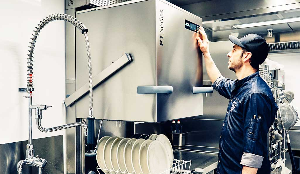 WINTERHALTER PT-L 2021 BASE LAVAVAJILLAS CAPOTA HASTA 49 CANASTILLAS ACERO INOXIDABLE