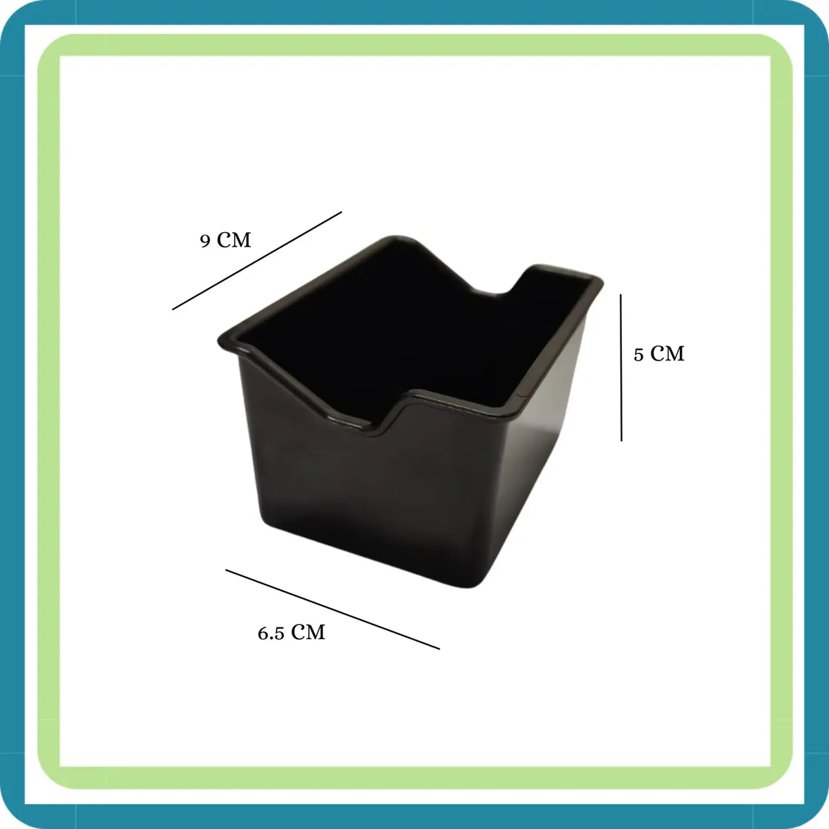 Porta Sobre De Azucar Plastico Rectangular Negro Pack De 6 Negro