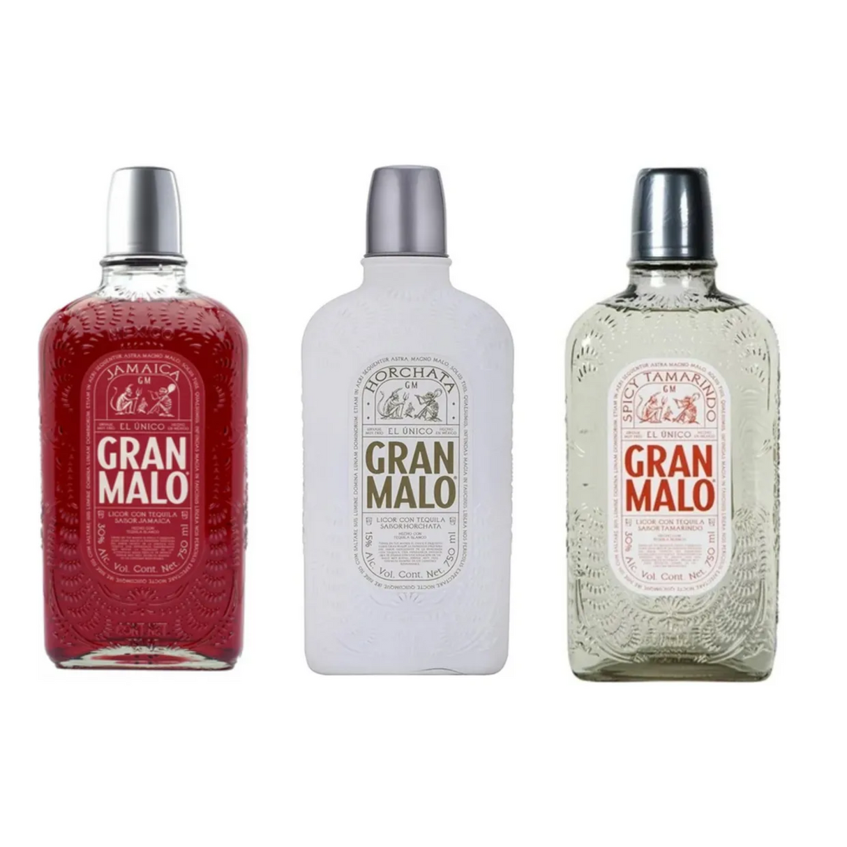 Tequila Gran Malo Tres Sabores Jamaica Horchata Y Tamarindo