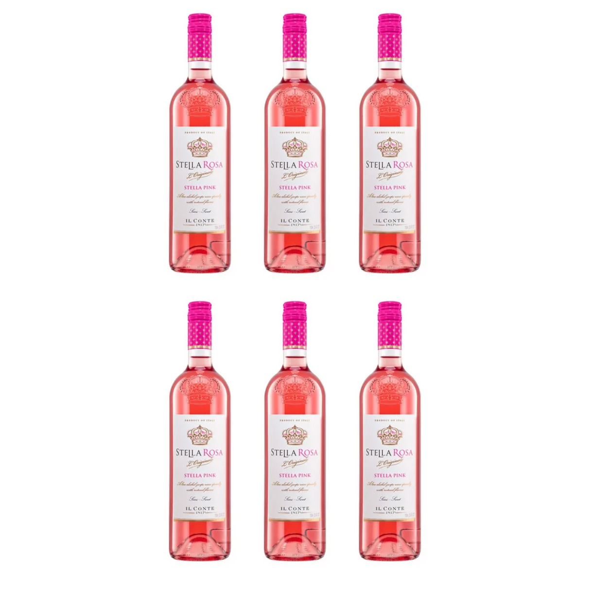 Pack de 6 Vino Rosado Stella Rosa Pink 750 ml