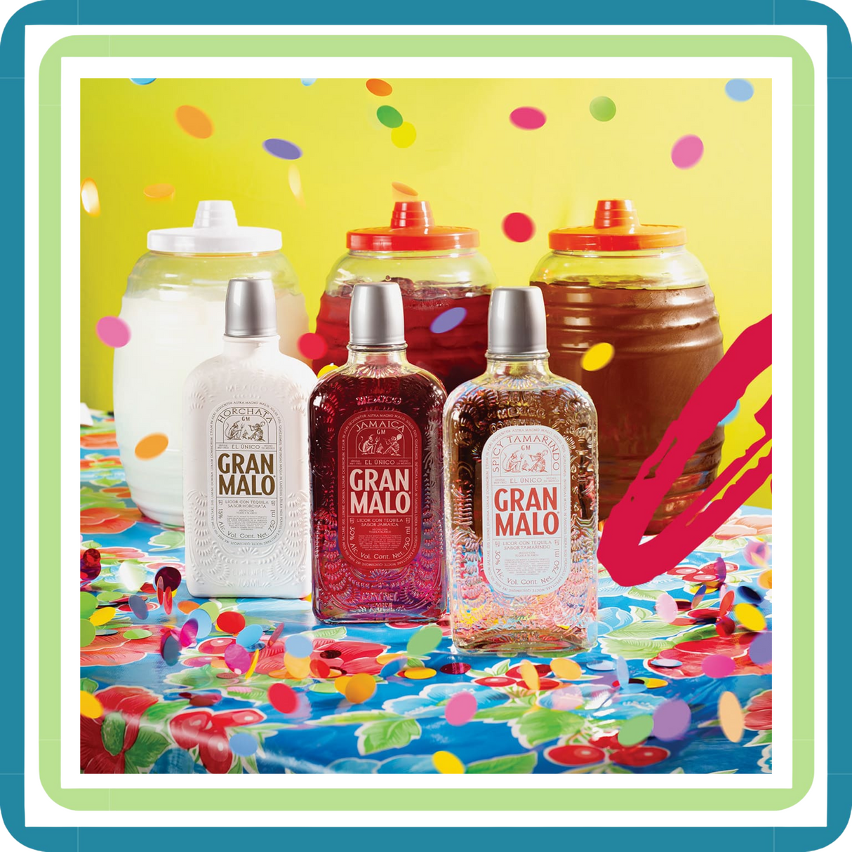 Tequila Gran Malo Tres Sabores Jamaica Horchata Y Tamarindo