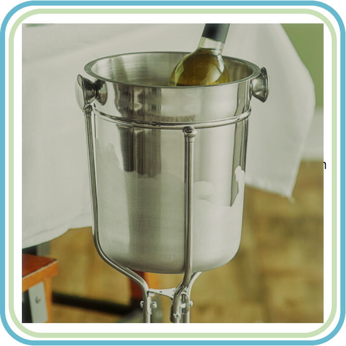 BUFFETWARE DS1928 CUBETA CHAMPAÑERA 8 QT ACERO INOXIDABLE