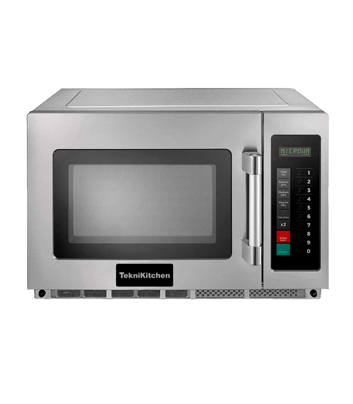 HORNO MICROONDAS TEKNIKITCHEN TKH12TC 1.2 PIES ACERO INOXIDABLE