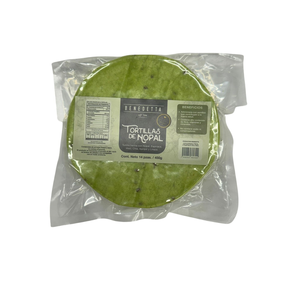 TORTILLA 450 G BENEDETTA 100 PAQUETES