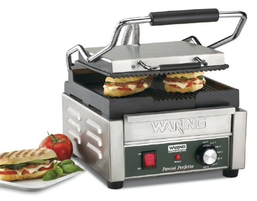WARING WPG150 PANINERA GRILL SENCILLA 24 CM ACERO INOXIDABLE