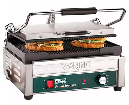WARING WPG250 PANINERA GRILL SENCILLA 36 CM ACERO INOXIDABLE