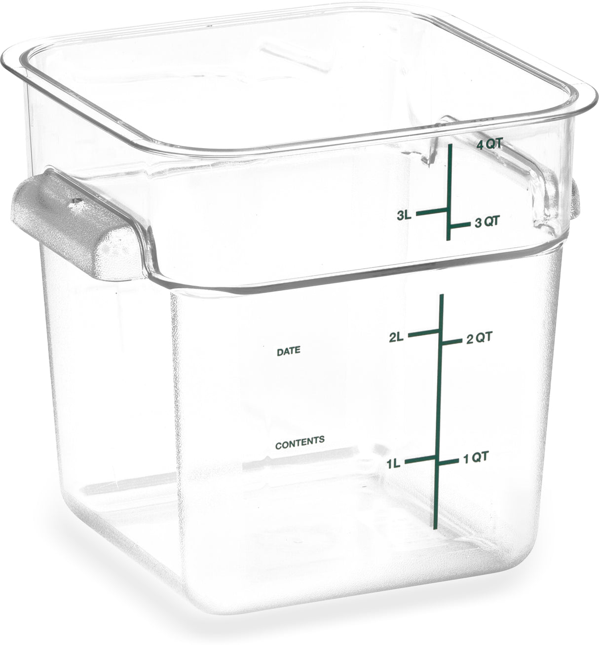 CARLISLE 1195107 CAJA CUADRADA 3.8 L POLICARBONATO TRANSPARENTE