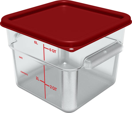 CARLISLE 1195207 CAJA CUADRADA 5.7 L POLICARBONATO TRANSPARENTE