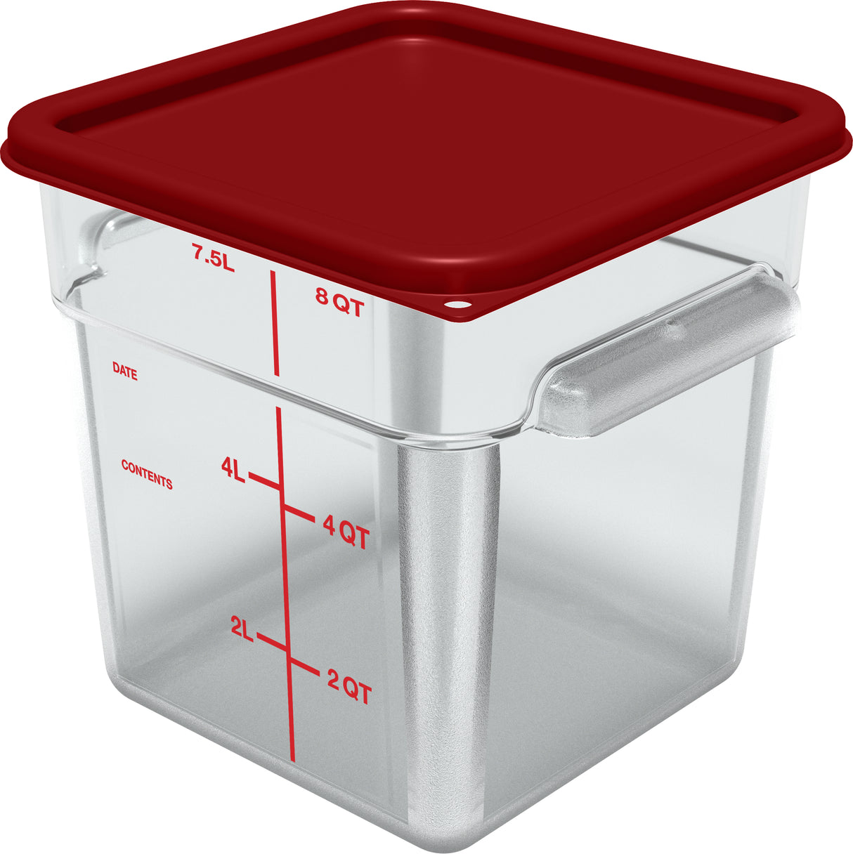 CARLISLE 1195307 CAJA CUADRADA 7.6 L POLICARBONATO TRANSPARENTE