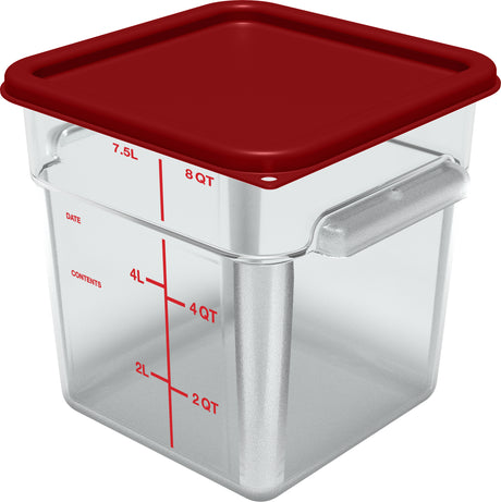 CARLISLE 1195307 CAJA CUADRADA 7.6 L POLICARBONATO TRANSPARENTE