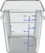 CARLISLE 1195507 CAJA CUADRADA 17.2 L POLICARBONATO TRANSPARENTE