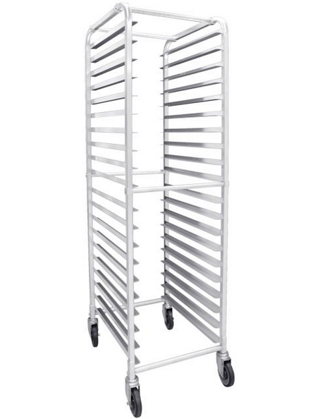 THUNDER ALSPR020 RACK 20 CHAROLAS PANADERAS RUEDAS ALUMINIO