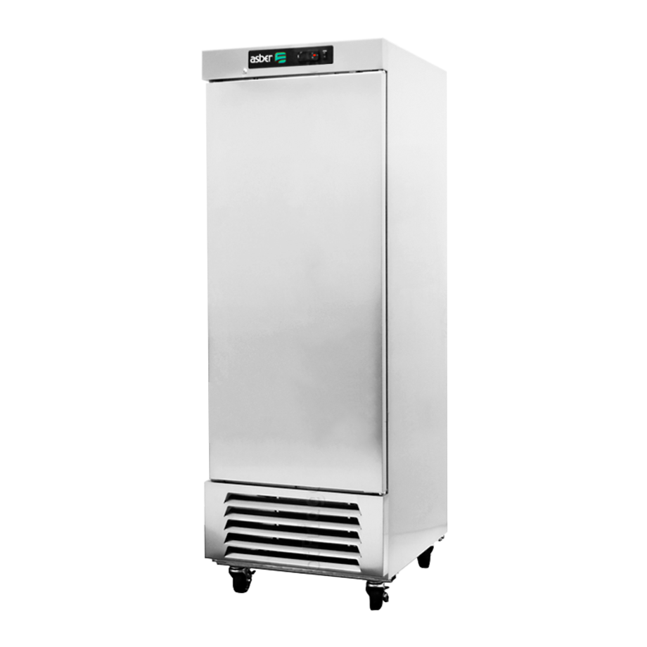 ASBER ARF-17 HC CONGELADOR VERTICAL 17 PIES 1 PUERTA SOLIDA ACERO INOXIDABLE