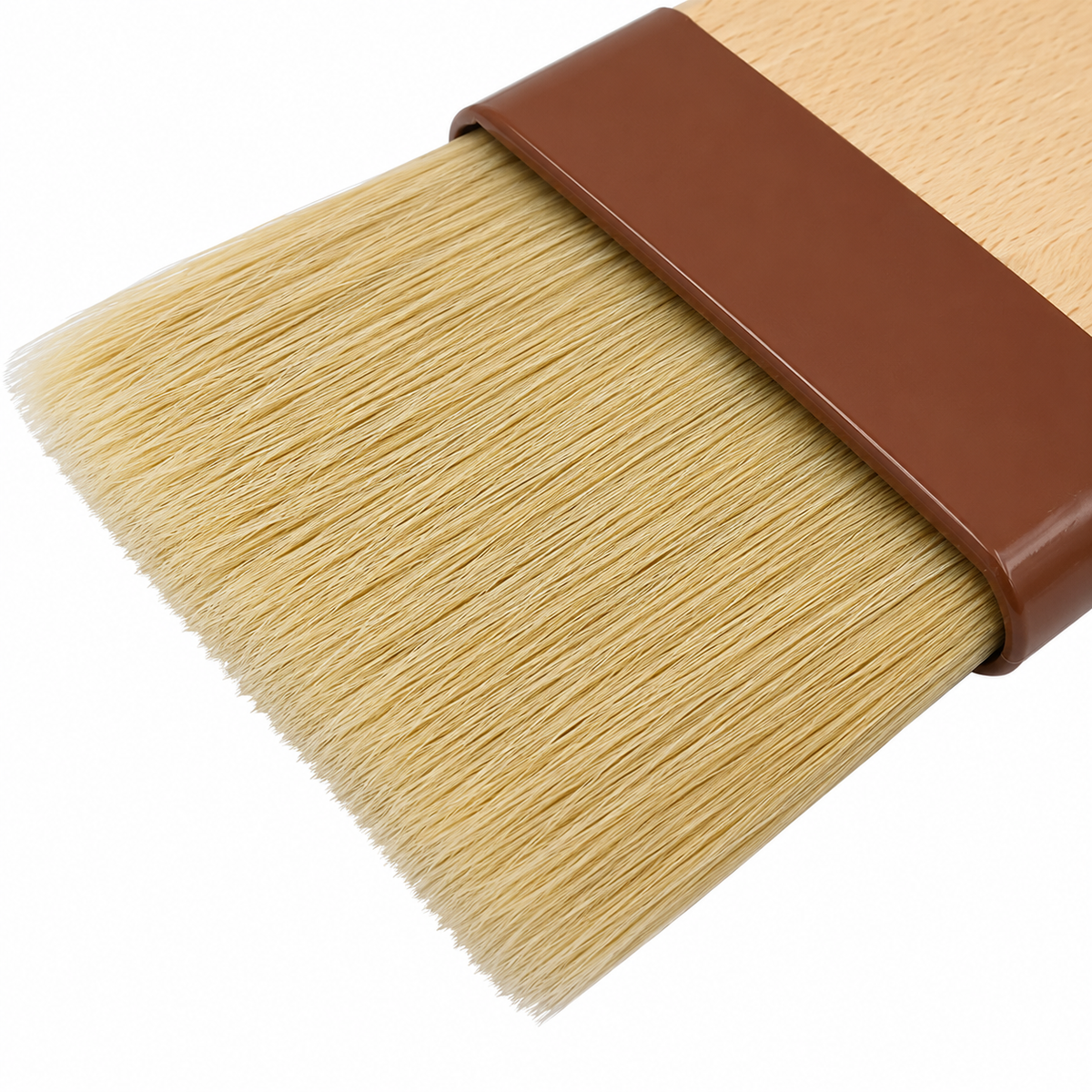 Brocha Plana 7.5 cm Pelo de Jabalí Mango de Madera | Trento Cocinas