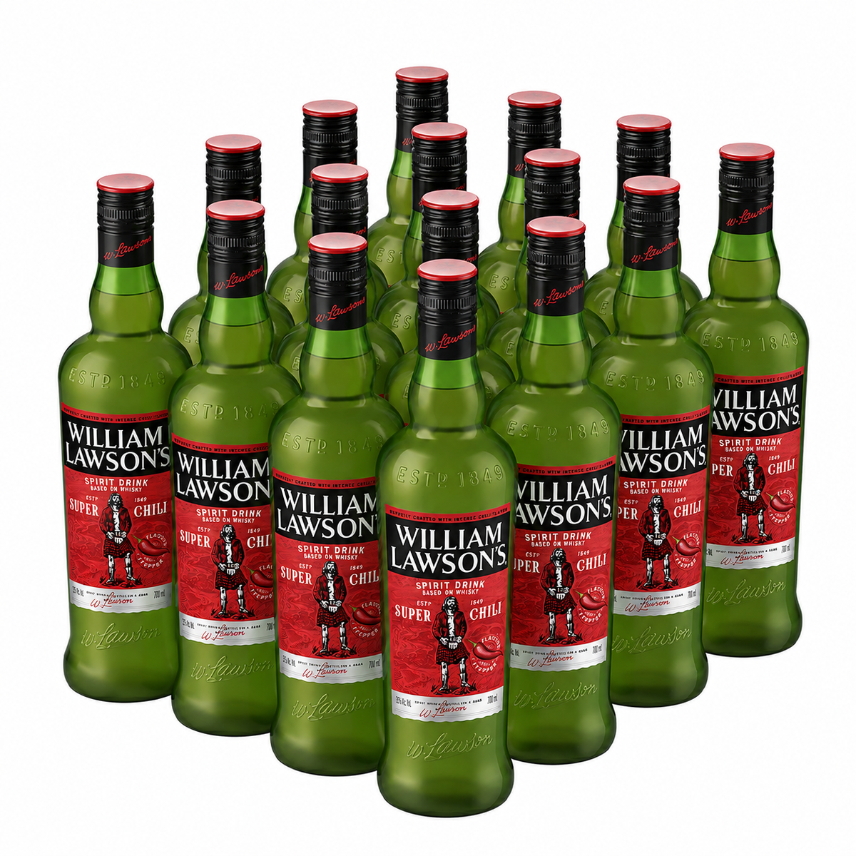 Pack de 12 Whisky William Lawson's Super Chili 700 ml | Trento Cocinas