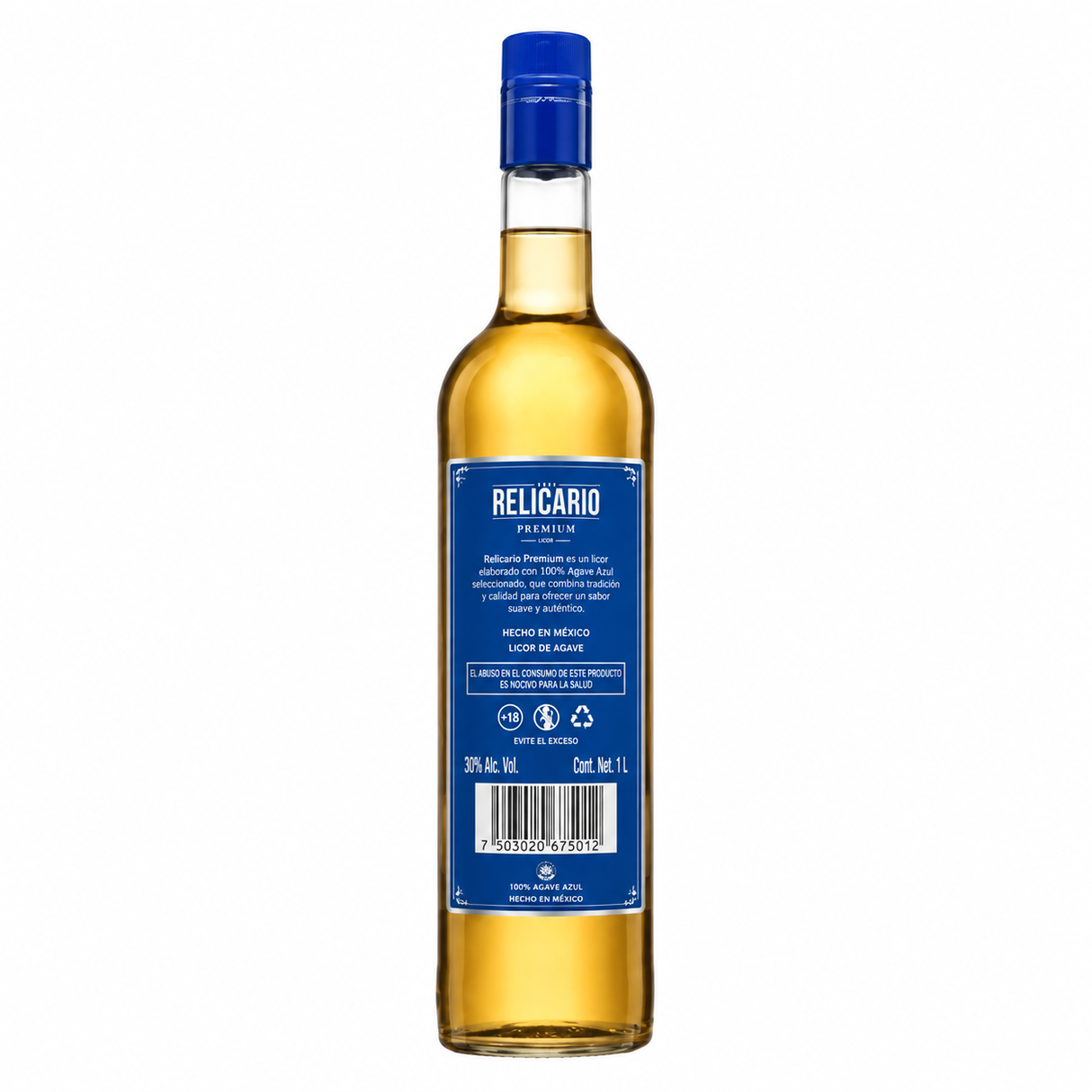 Licor de Agave Gran Relicario Premium 1 L Pack de 12 | Trento Cocinas