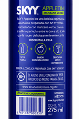 Vodka SKYY Appletini 275 ml – 48 Botellas, 2 Packs de 24 | Trento Cocinas