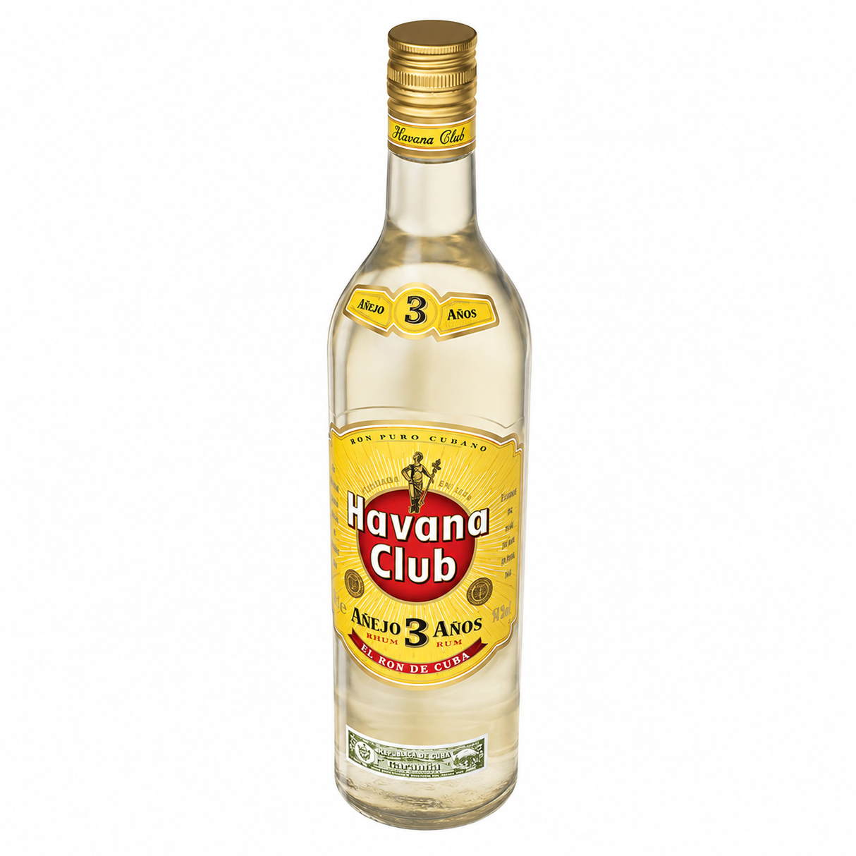 Havana Club Añejo 3 Años Ron Blanco 750 ml Original | Trento Cocinas