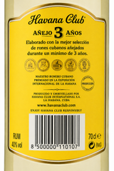 Havana Club Añejo 3 Años Ron Blanco 750 ml Original | Trento Cocinas