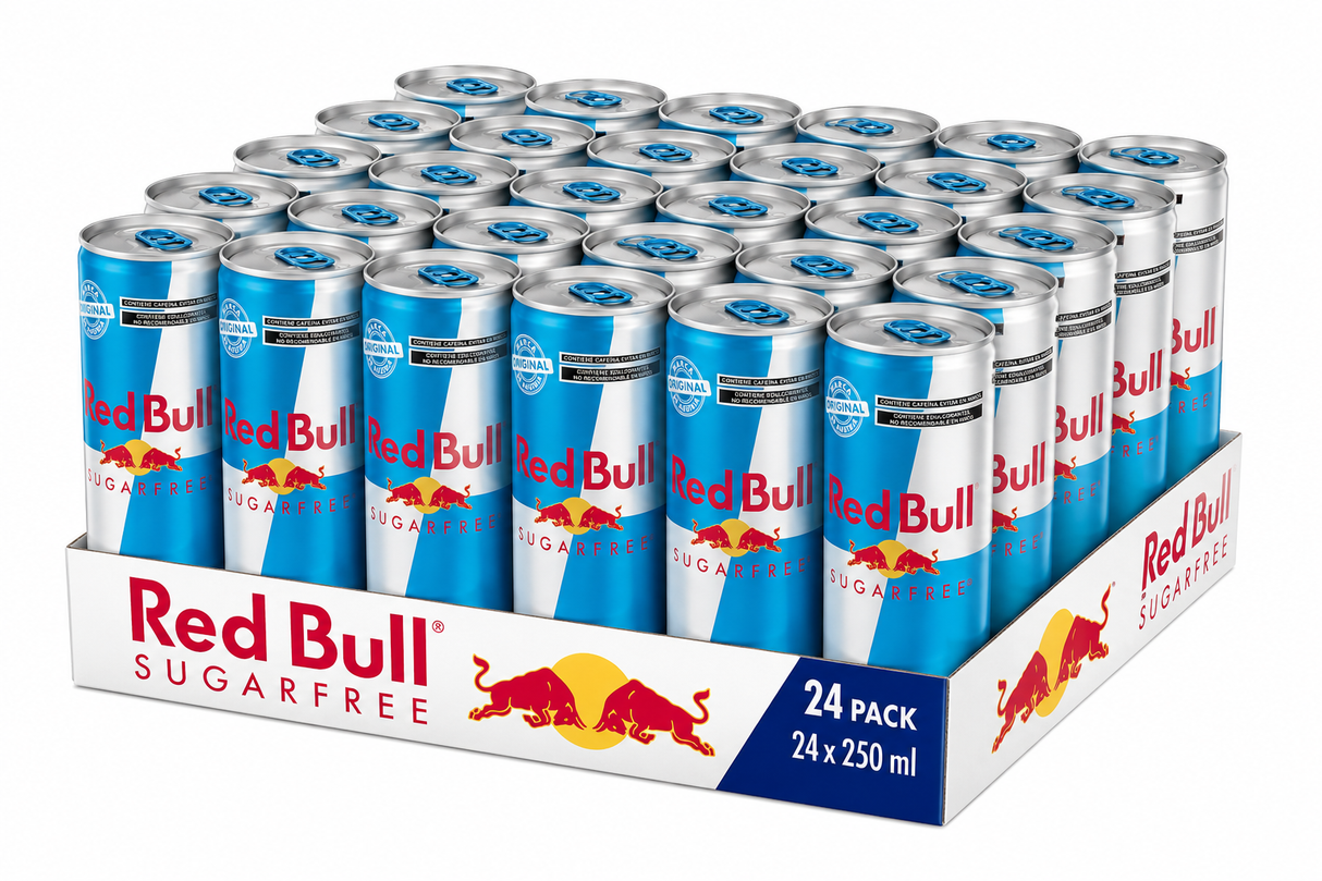 Pack de 24 Energizante Red Bull Sugar Free 250 ml Bebida Energética Sin Azúcar | Trento Cocinas