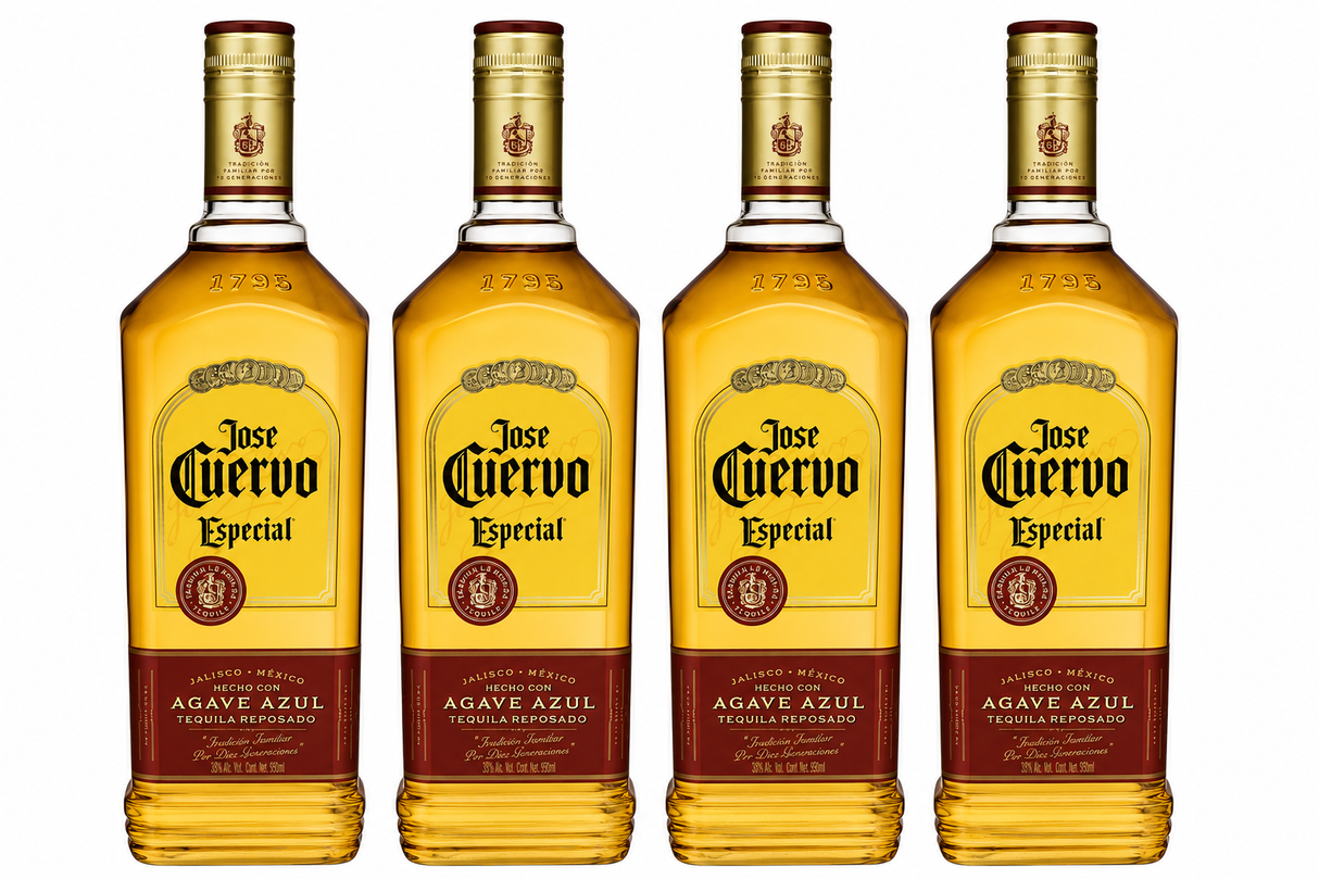 Pack 4 Tequila Cuervo Especial Reposado 695 ml | Trento Cocinas