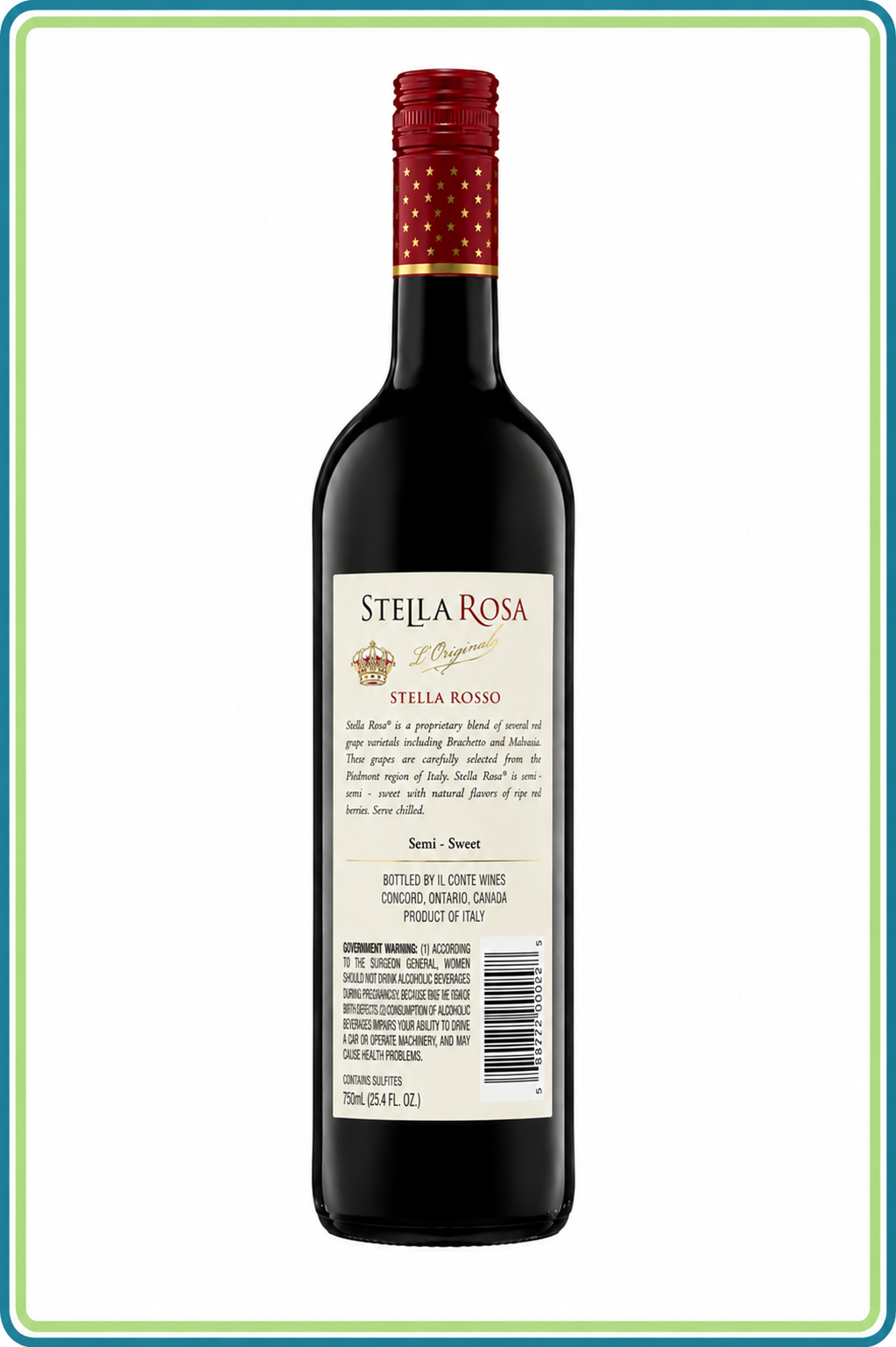 Pack 6 Vino Tinto Stella Rosa Rosso 750 ml | Trento Cocinas