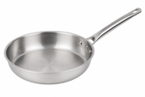 Sartén Profesional de Acero Inoxidable Alto Grado para Inducción 18 cm Plateado | Trento Cocinas
