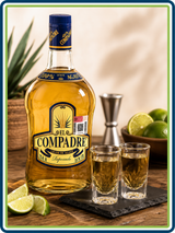 Licor de Agave El Compadre Reposado 1 L Pack de 24 Botellas | Trento Cocinas