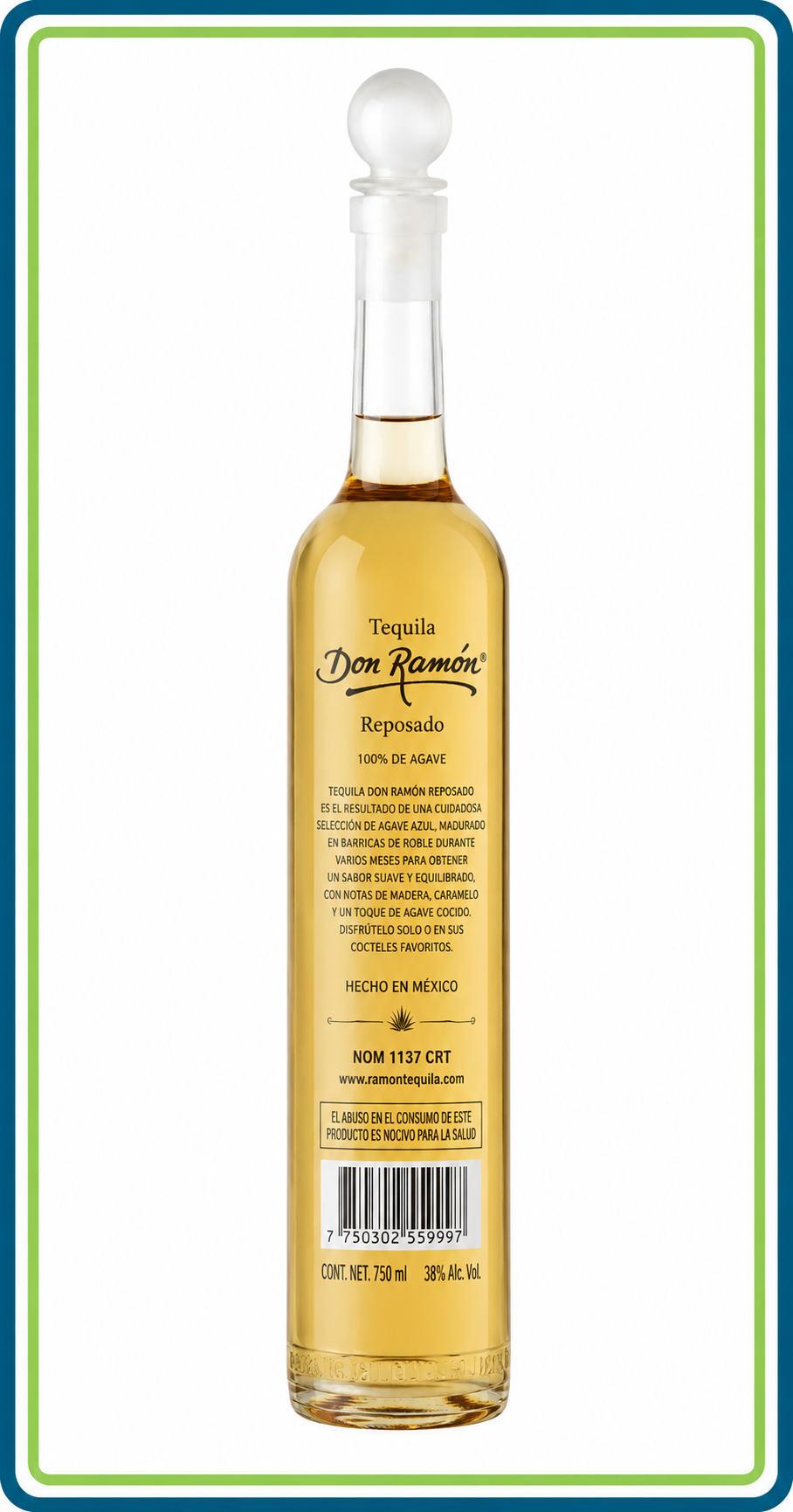 Caja de 12 Tequila Don Ramón Reposado 750 ml Original | Trento Cocinas
