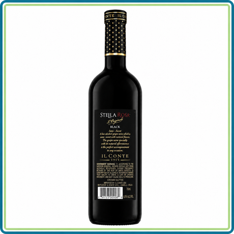 Vino Tinto Stella Rosa Black 750 ml | Vino Italiano Semidulce | Trento Cocinas