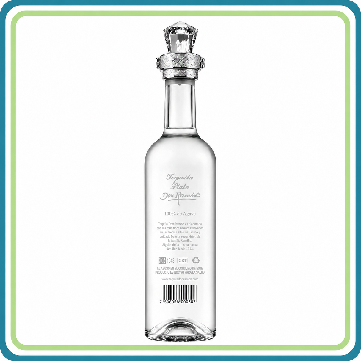 Tequila Don Ramón Punta Diamante Plata 750 ml 100% Agave | Trento Cocinas