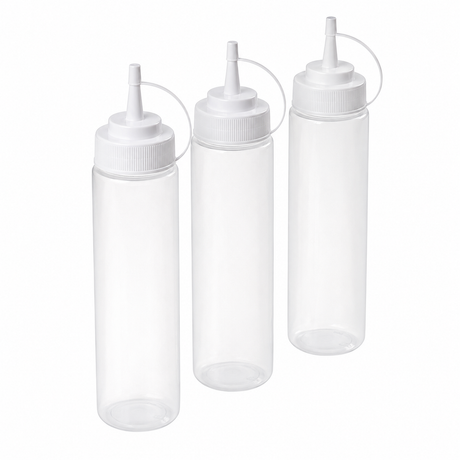 Botella Despachadora de Crema 24 oz (3 Piezas) Profesional para Salsas y Aderezos | Trento Cocinas