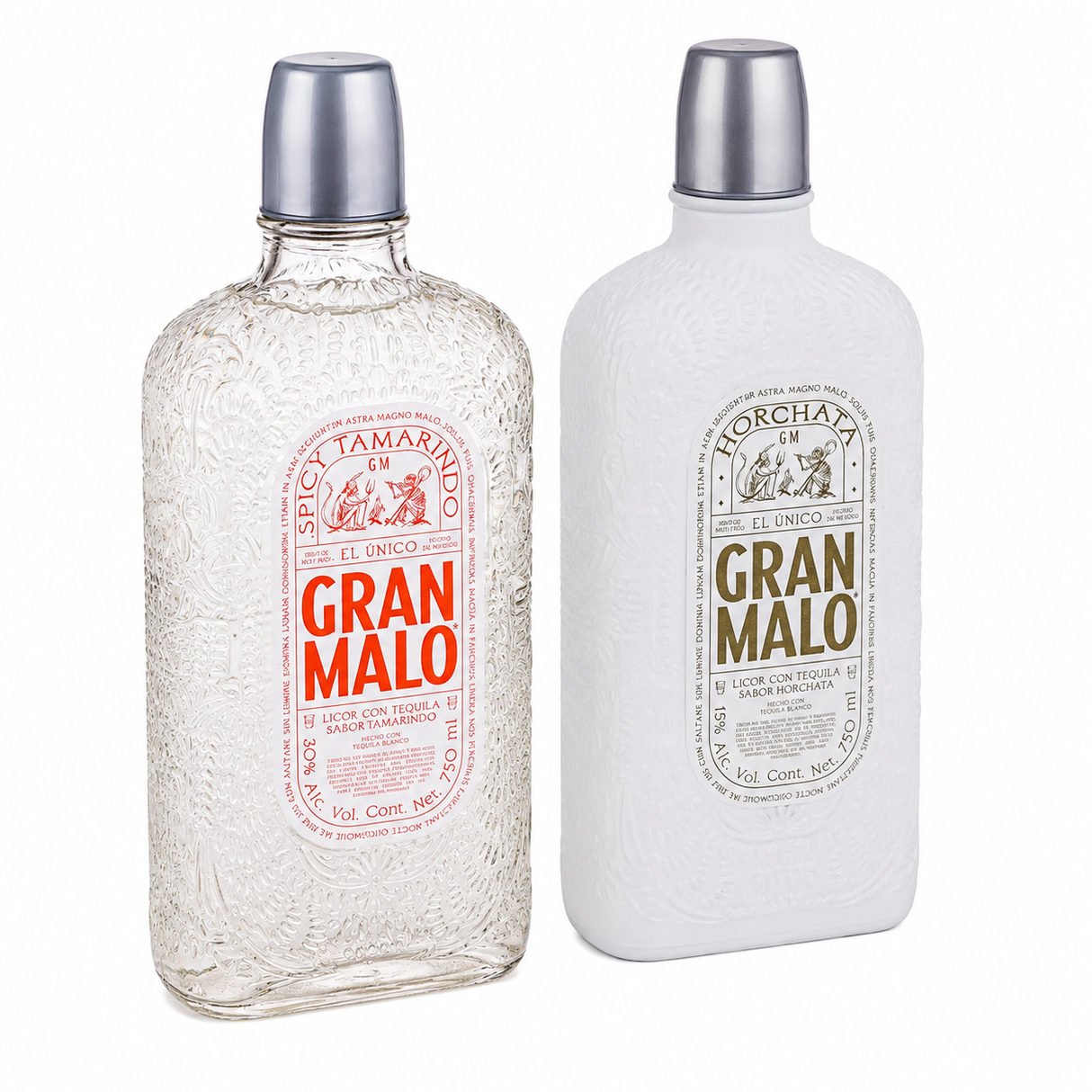 Tequila Gran Malo Duopack Tamarindo + Horchata 750 ml | Edición Doble | Trento Cocinas