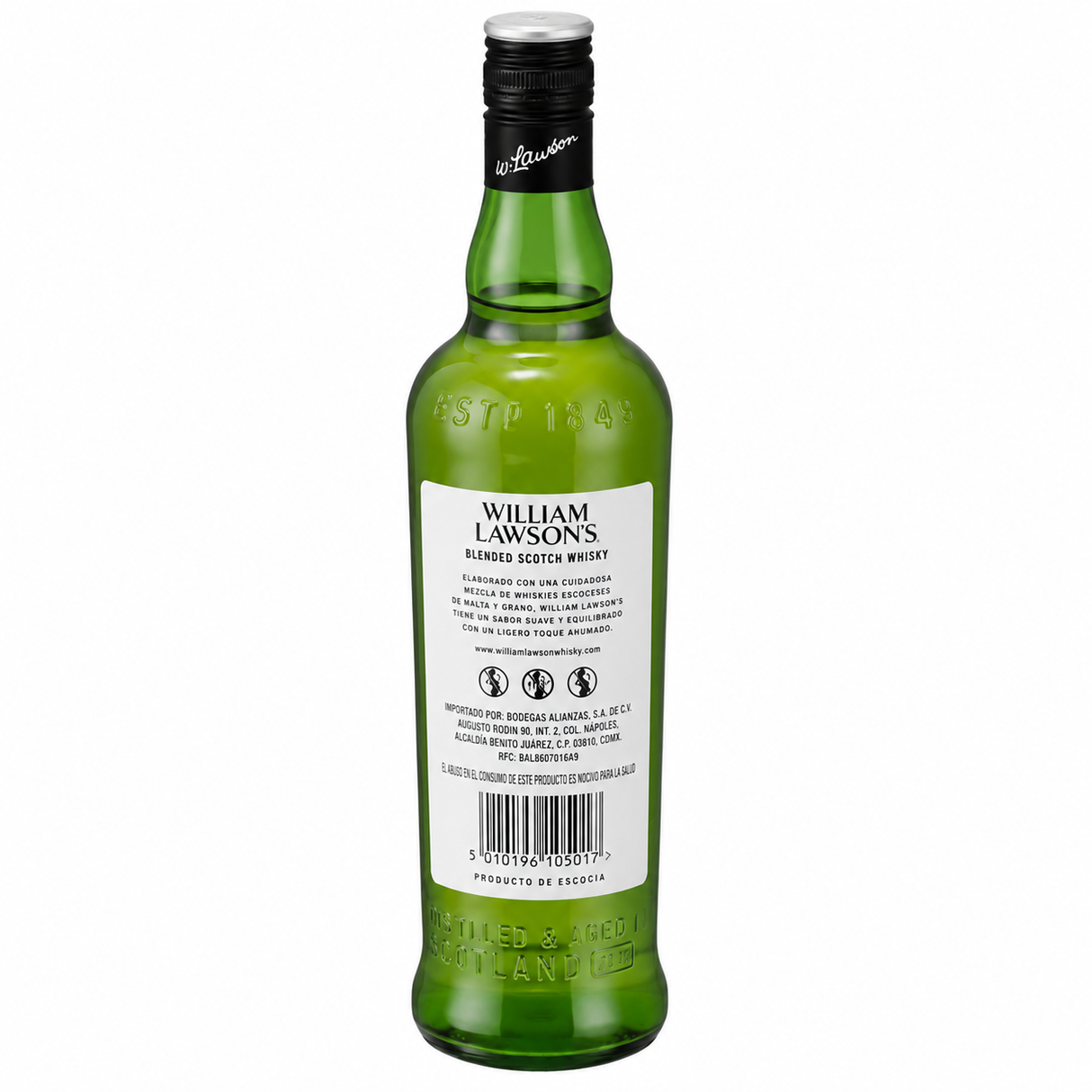 Caja de 12 Whisky William Lawson's Blended Scotch 700 ml | Whisky Escocés Original | Trento Cocinas