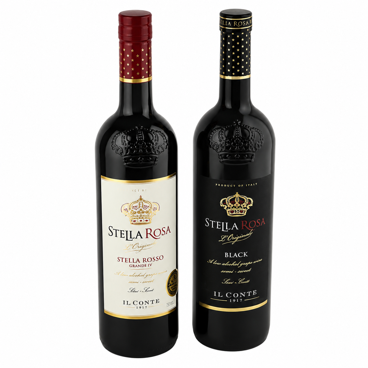 Vino Stella Rosa Rosso + Stella Rosa Black Wine 750 ml Dúo | Vino Italiano | Trento Cocinas