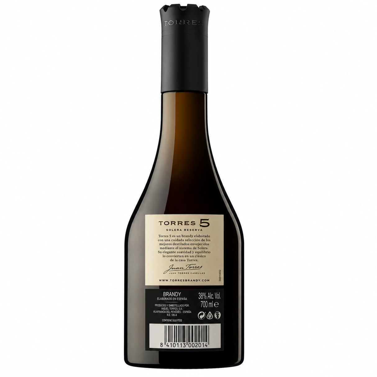 Brandy Torres 5 Solera Reserva 700 ml | Brandy Español Original | Trento Cocinas