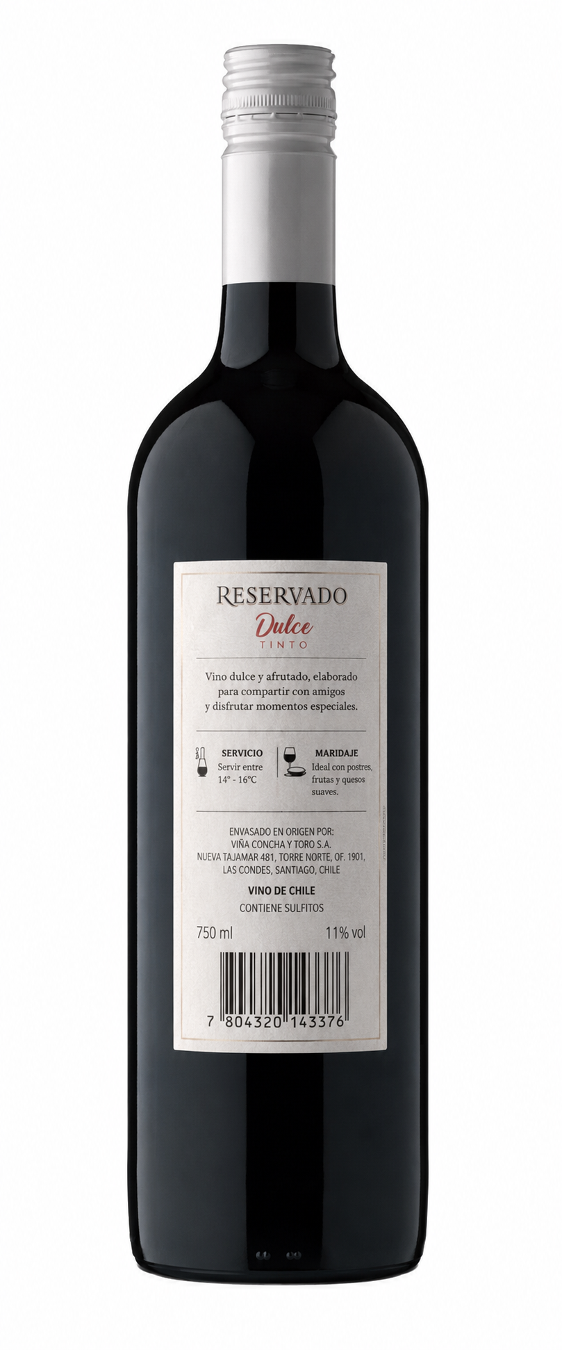 Vino Tinto Concha y Toro Reservado Dulce Tinto Afrutado 750 ml | Trento Cocinas