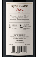 Vino Tinto Concha y Toro Reservado Dulce Tinto Afrutado 750 ml | Trento Cocinas