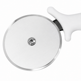 Cortador de Pizza 10 cm Acero Inoxidable Mango Blanco | Cortapizza Profesional