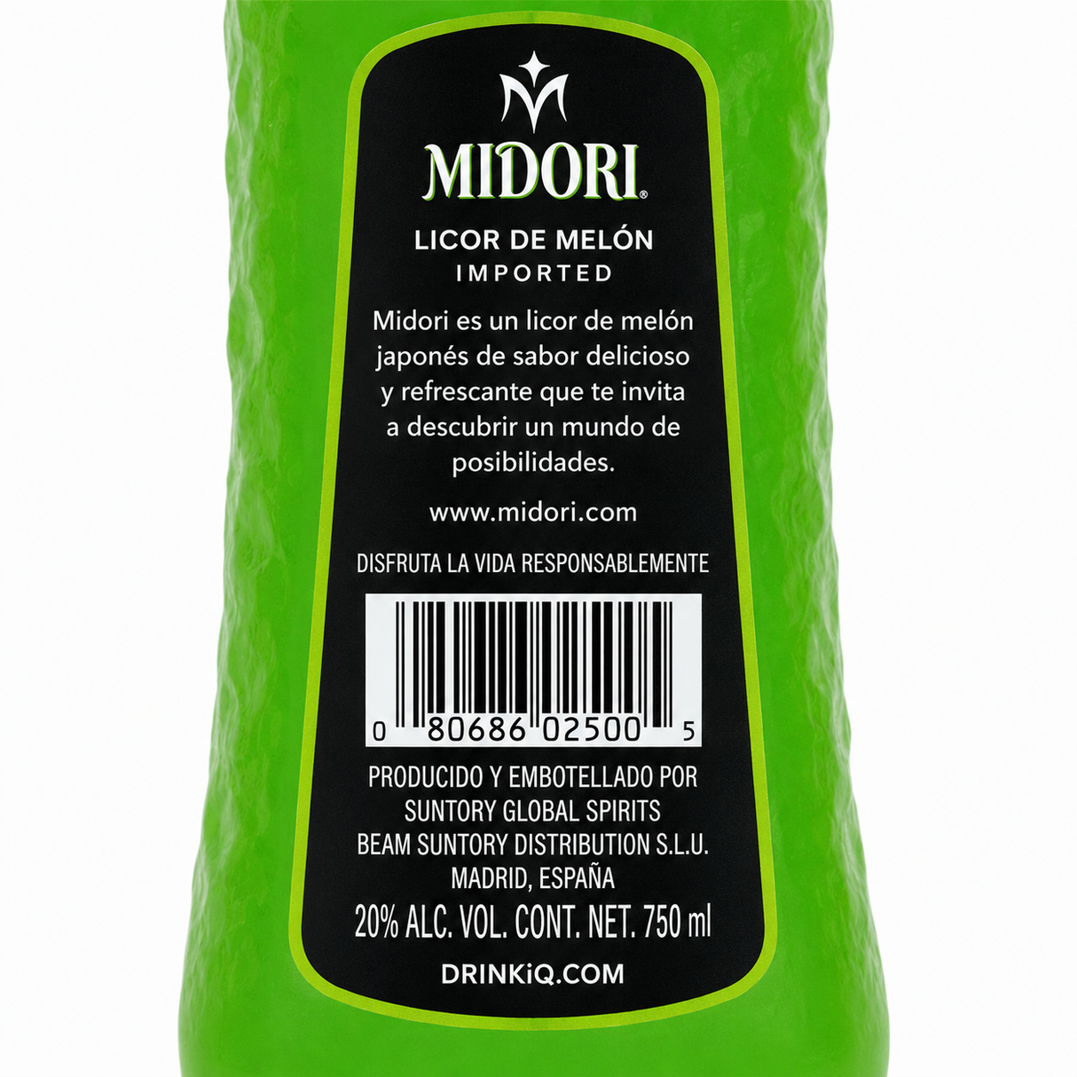 Licor de Melón Midori 1000 ml | Licor Japonés Premium para Coctelería