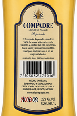 Caja de 12 Destilado de Agave El Compadre 1 L | Destilado de Agave Premium