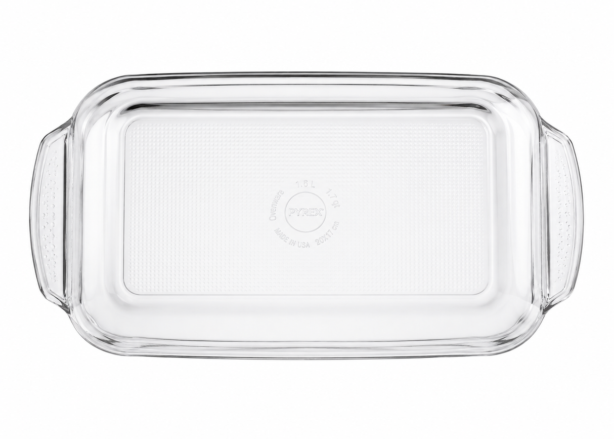 Refractario Rectangular Pyr-O-Rey 1.6 L (53 oz) de Vidrio | Molde para Hornear