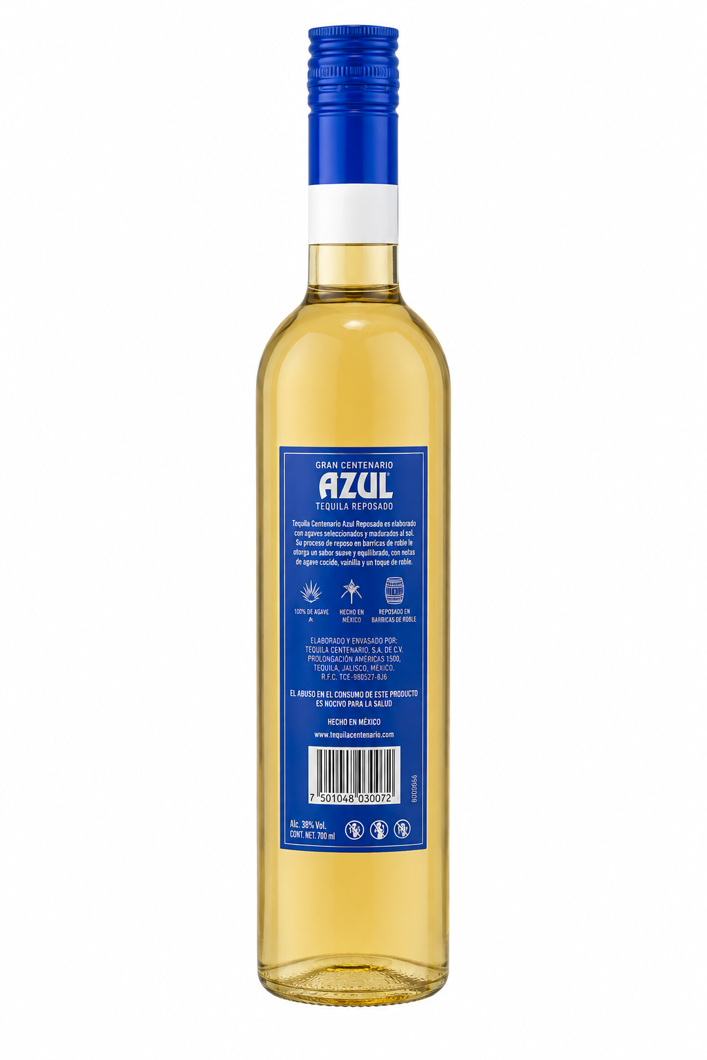 Caja De 12 Tequila Centenario Azul Reposado De 700 Ml Original | Trento Cocinas