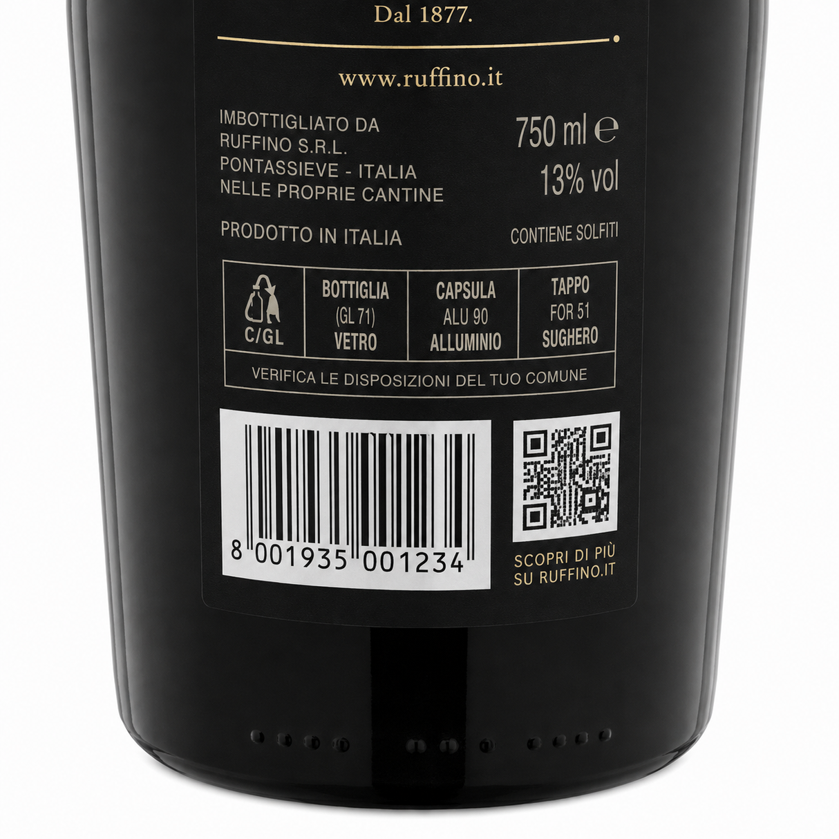 Vino Tinto Italia Ruffino Chianti 750 ml | Trento Cocinas