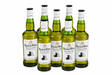 Pack de 6 Piezas de Whisky Black & White 700 ml | Whisky Escocés Original | Trento Cocinas