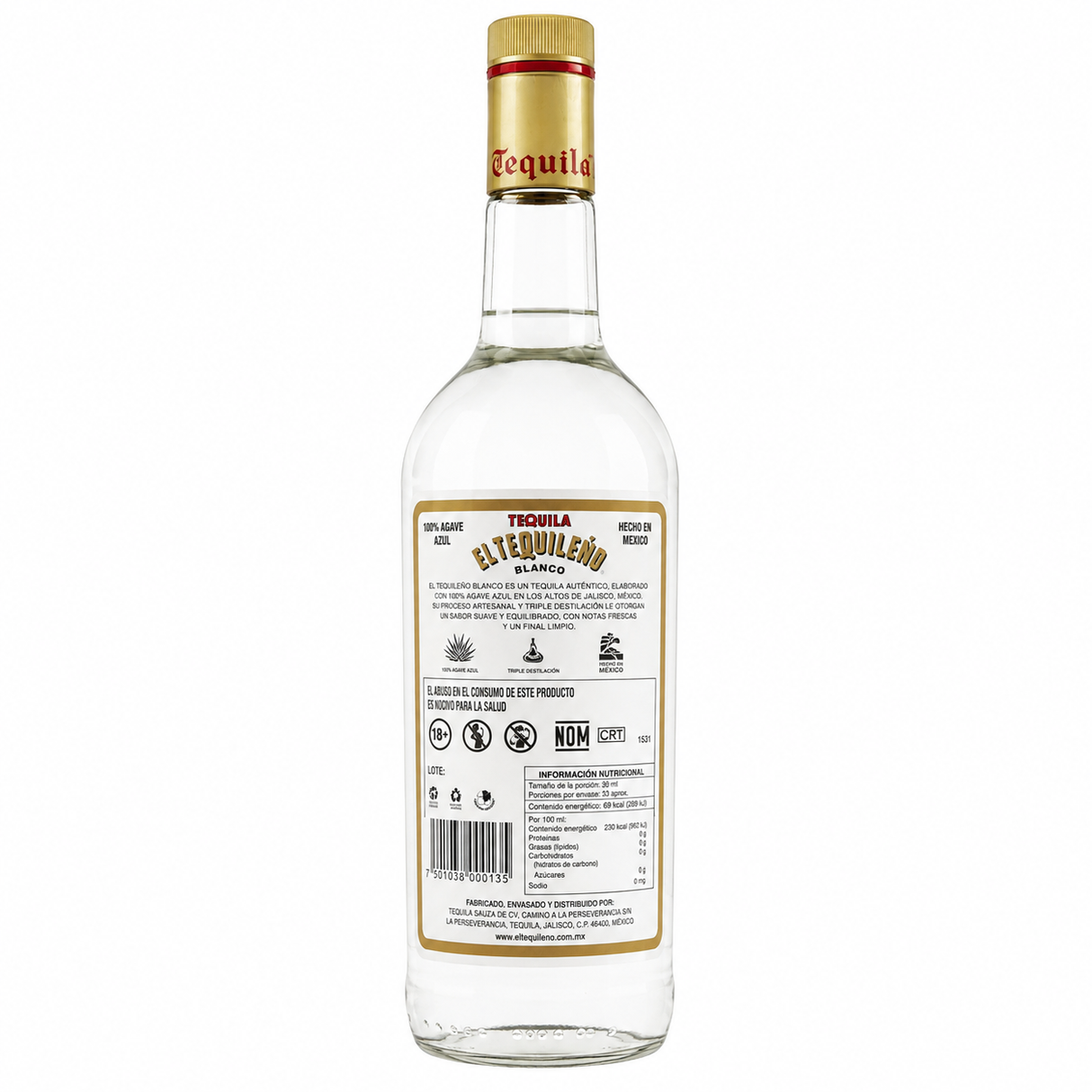 Pack de 4 Tequila Tequileño Blanco 1 L | Tequila Mexicano